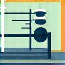 Icon of someone lifting weights in a gym setting
