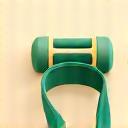 Icon of small dumbbells and a resistance band