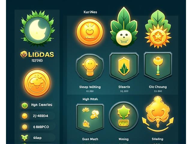 A collection of colorful digital badges and a leaderboard displaying user streaks